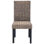 Casa si Gradina - Mobilier - Scaune si fotolii - Scaune - Scaun de sufragerie 2 pcs Negru spalat 45 x 54 x 93 cm - Infinity.ro