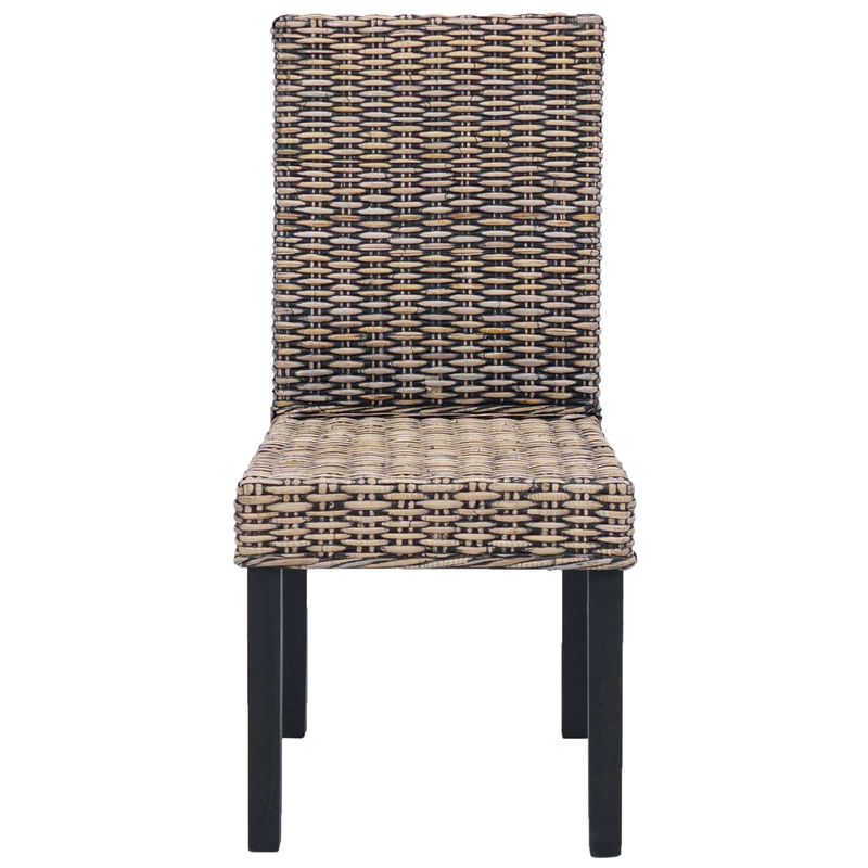Casa si Gradina - Mobilier - Scaune si fotolii - Scaune - Scaun de sufragerie 2 pcs Negru spalat 45 x 54 x 93 cm - Infinity.ro