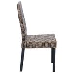 Casa si Gradina - Mobilier - Scaune si fotolii - Scaune - Scaun de sufragerie 2 pcs Negru spalat 45 x 54 x 93 cm - Infinity.ro