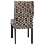 Casa si Gradina - Mobilier - Scaune si fotolii - Scaune - Scaun de sufragerie 2 pcs Negru spalat 45 x 54 x 93 cm - Infinity.ro