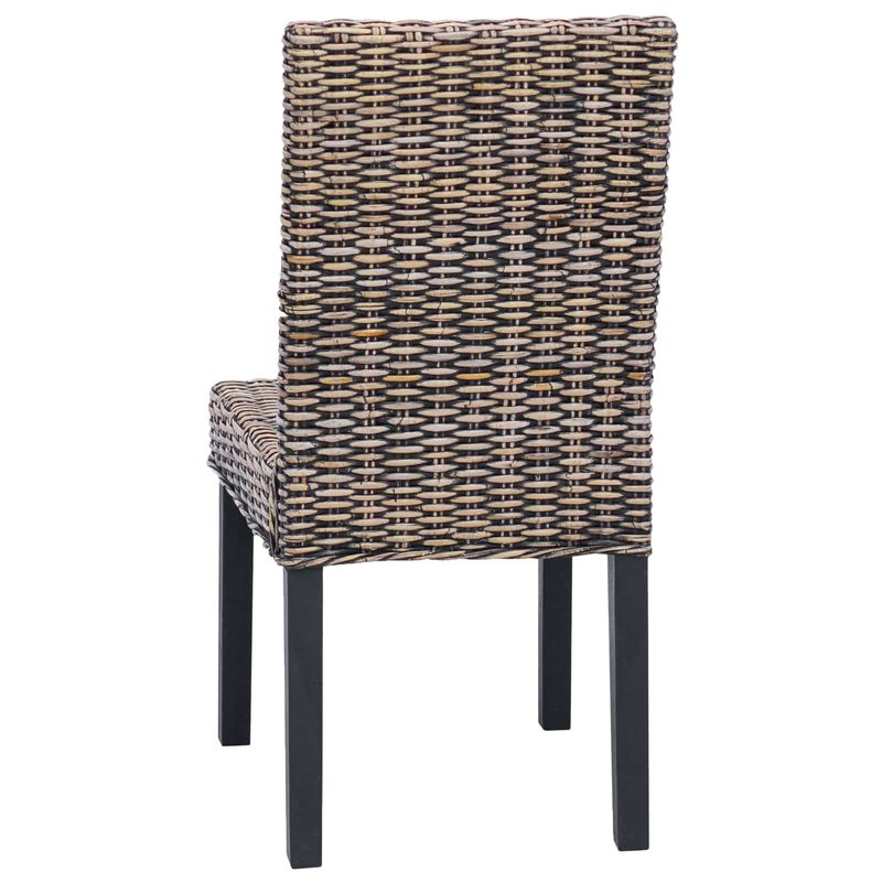 Casa si Gradina - Mobilier - Scaune si fotolii - Scaune - Scaun de sufragerie 2 pcs Negru spalat 45 x 54 x 93 cm - Infinity.ro