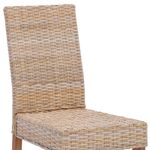 Casa si Gradina - Mobilier - Scaune si fotolii - Scaune - Scaun de sufragerie 2 pcs natural 45 x 54 x 93 cm - Infinity.ro