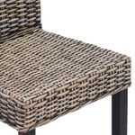 Casa si Gradina - Mobilier - Scaune si fotolii - Scaune - Scaun de sufragerie 2 pcs Negru spalat 45 x 54 x 93 cm - Infinity.ro