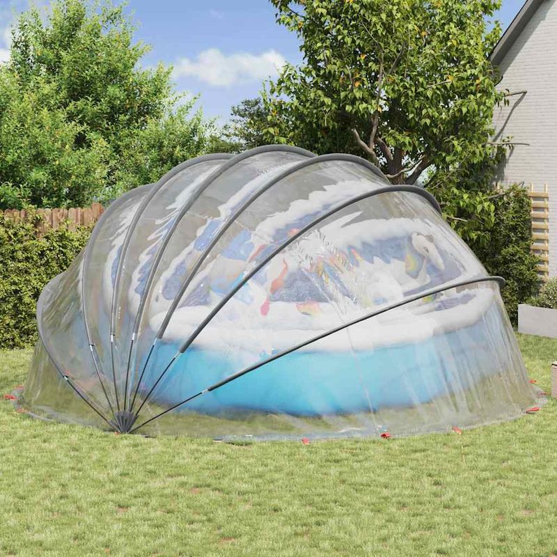 Casa si Gradina - Constructii - Scari si accesorii interioare - Alte accesorii pentru piscine - Dom pentru piscina Manual Transparent 592 x 590 x 275 cm PVC - Infinity.ro