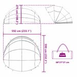 Casa si Gradina - Constructii - Scari si accesorii interioare - Alte accesorii pentru piscine - Dom pentru piscina Manual Transparent 592 x 590 x 275 cm PVC - Infinity.ro