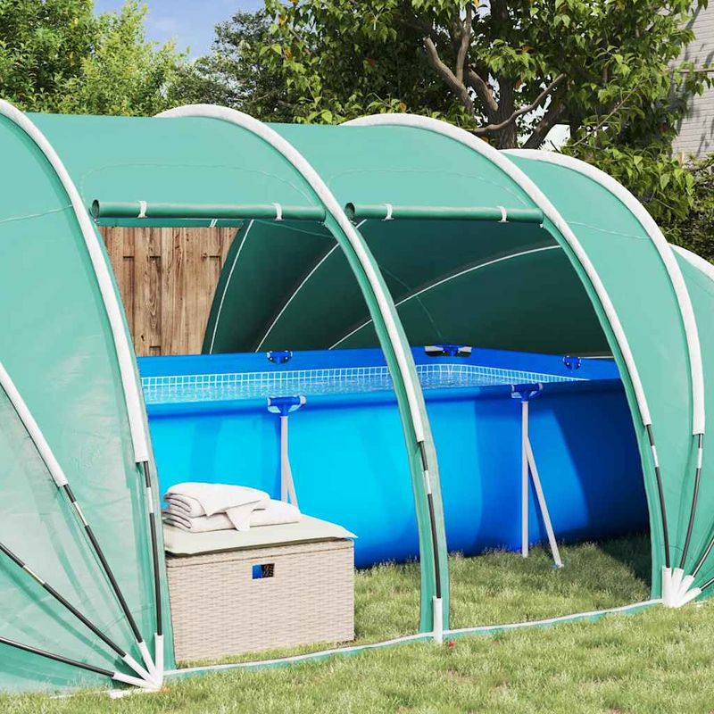 Casa si Gradina - Gradina si terasa - Piscine si accesorii - Accesorii piscine - Cort pentru piscina Verde 640 x 432 x 205 cm - Infinity.ro