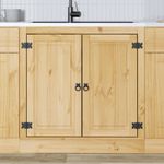 Casa si Gradina - Mobilier - Comode si corpuri - Corpuri bucatarie - Dulap cu depozitare Miere 80 x 46 x 81,5 cm Lemn de pin masiv - Infinity.ro