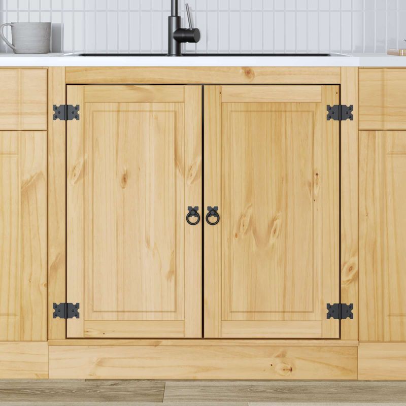 Casa si Gradina - Mobilier - Comode si corpuri - Corpuri bucatarie - Dulap cu depozitare Miere 80 x 46 x 81,5 cm Lemn de pin masiv - Infinity.ro