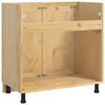 Casa si Gradina - Mobilier - Comode si corpuri - Corpuri bucatarie - Dulap cu depozitare Miere 80 x 46 x 81,5 cm Lemn de pin masiv - Infinity.ro