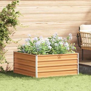 Strat inaltat de gradina Maro deschis 100 x 100 x 45 cm