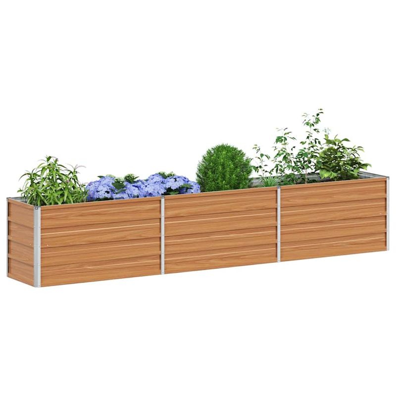 Casa si Gradina - Gradinarit si plante - Plante si ghivece - Ghivece si suporturi - Strat inaltat de gradina Maro deschis 240 x 40 x 45 cm - Infinity.ro