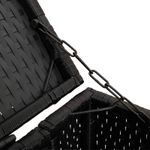 Casa si Gradina - Gradina si terasa - Casute de gradina - Cutie pentru gunoi 2 pcs Negru 65 x 80 x 115 cm Polietilena - Infinity.ro