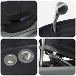 Casa si Gradina - Mobilier - Scaune si fotolii - Scaune - Scaun pentru sampon Gri deschis si negru 63 x 141 x 92 cm - Infinity.ro