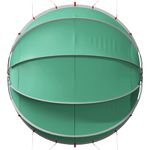 Casa si Gradina - Constructii - Scari si accesorii interioare - Alte accesorii pentru piscine - Dom pentru piscina Manual Verde 336 x 322 x 160 cm - Infinity.ro