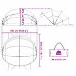 Casa si Gradina - Constructii - Scari si accesorii interioare - Alte accesorii pentru piscine - Dom pentru piscina Manual Verde 472 x 460 x 229 cm - Infinity.ro