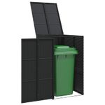 Casa si Gradina - Gradina si terasa - Casute de gradina - Cutie pentru gunoi Negru 65 x 80 x 115 cm Polietilena - Infinity.ro