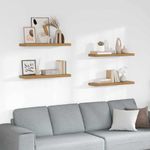 Casa si Gradina - Mobilier - Biblioteci si rafturi - Rafturi - Raft de perete 4 pcs Maro 90 x 23,5 x 4 cm Lemn compozit - Infinity.ro