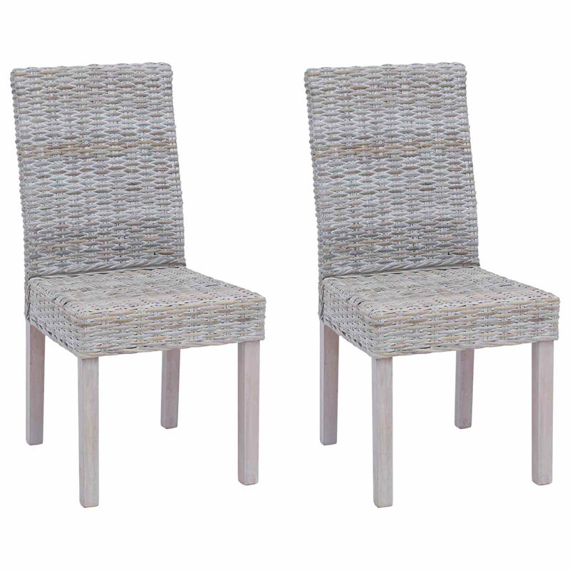 Casa si Gradina - Mobilier - Scaune si fotolii - Scaune - Scaun de sufragerie 2 pcs Alb spalat 45 x 54 x 93 cm - Infinity.ro