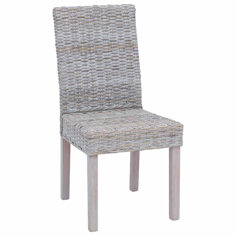 Casa si Gradina - Mobilier - Scaune si fotolii - Scaune - Scaun de sufragerie 2 pcs Alb spalat 45 x 54 x 93 cm - Infinity.ro