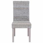 Casa si Gradina - Mobilier - Scaune si fotolii - Scaune - Scaun de sufragerie 2 pcs Alb spalat 45 x 54 x 93 cm - Infinity.ro