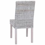 Casa si Gradina - Mobilier - Scaune si fotolii - Scaune - Scaun de sufragerie 2 pcs Alb spalat 45 x 54 x 93 cm - Infinity.ro