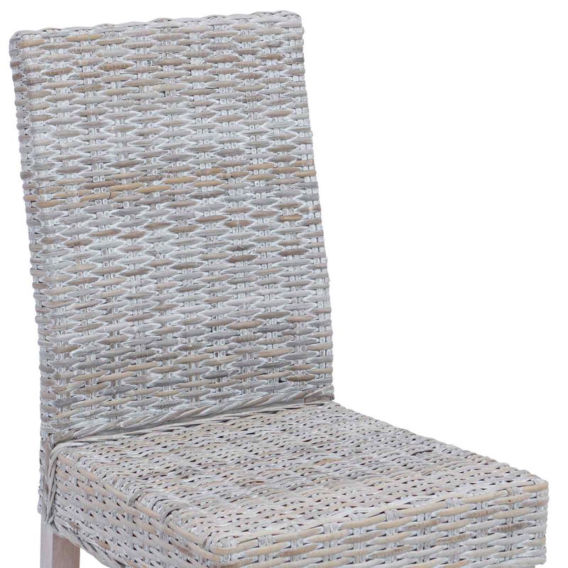 Casa si Gradina - Mobilier - Scaune si fotolii - Scaune - Scaun de sufragerie 2 pcs Alb spalat 45 x 54 x 93 cm - Infinity.ro