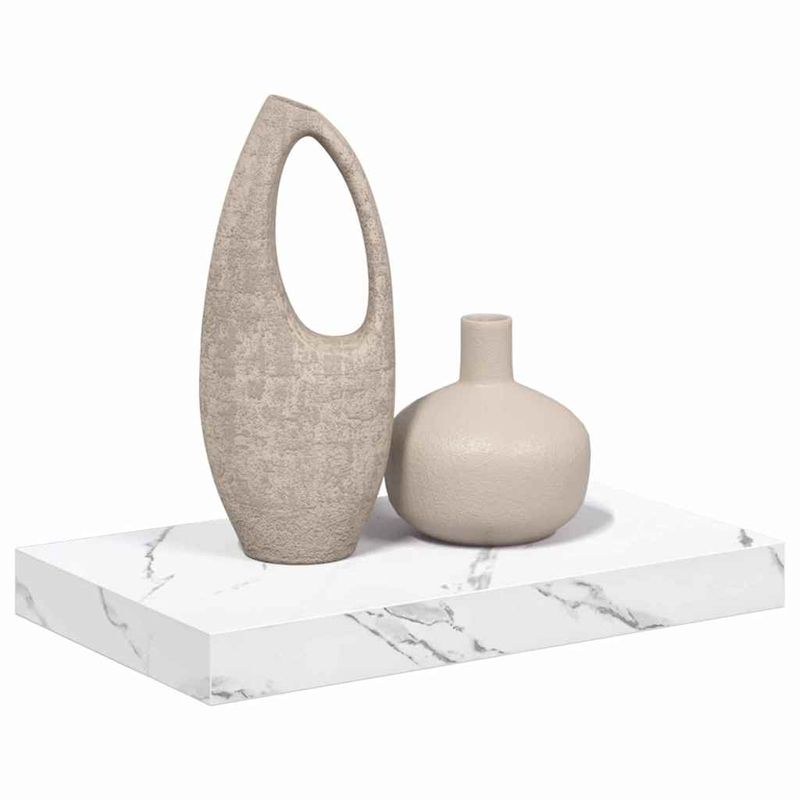 Casa si Gradina - Mobilier - Biblioteci si rafturi - Rafturi - Raft de perete Marmura alba 40 x 23,5 x 4 cm Lemn compozit - Infinity.ro