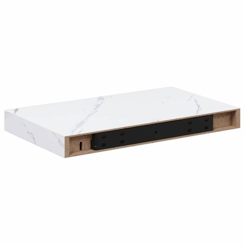 Casa si Gradina - Mobilier - Biblioteci si rafturi - Rafturi - Raft de perete Marmura alba 40 x 23,5 x 4 cm Lemn compozit - Infinity.ro