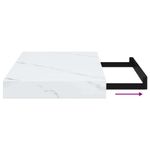 Casa si Gradina - Mobilier - Biblioteci si rafturi - Rafturi - Raft de perete Marmura alba 40 x 23,5 x 4 cm Lemn compozit - Infinity.ro