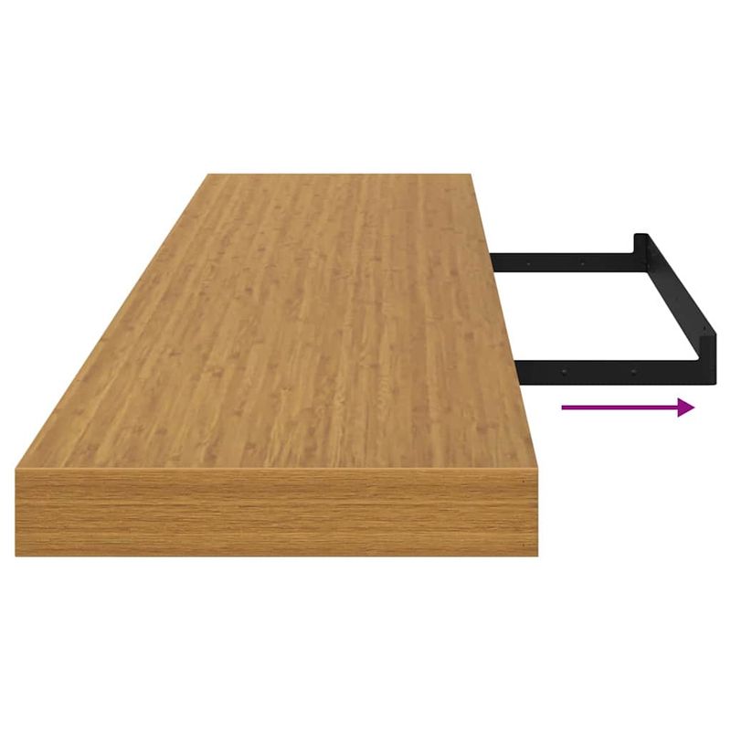 Casa si Gradina - Mobilier - Biblioteci si rafturi - Rafturi - Raft de perete Pe perete Bej 120 x 23,5 x 4 cm Lemn compozit - Infinity.ro