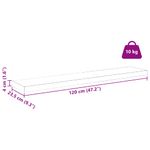 Casa si Gradina - Mobilier - Biblioteci si rafturi - Rafturi - Raft de perete 4 pcs Maro 120 x 23,5 x 4 cm Lemn compozit - Infinity.ro