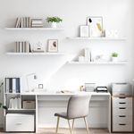 Casa si Gradina - Mobilier - Biblioteci si rafturi - Rafturi - Raft de perete Pe perete 4 pcs Marmura alba 120 x 23,5 x 4 cm - Infinity.ro