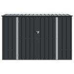 Casa si Gradina - Gradina si terasa - Casute de gradina - Cutie de depozitare pentru gradina Negru 214 x 82 x 132 cm Otel - Infinity.ro