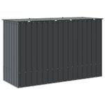 Casa si Gradina - Gradina si terasa - Casute de gradina - Cutie de depozitare pentru gradina Negru 214 x 82 x 132 cm Otel - Infinity.ro