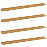 Casa si Gradina - Mobilier - Biblioteci si rafturi - Rafturi - Raft de perete cu raft 4 pcs Bej 100 x 9 x 3 cm Lemn compozit - Infinity.ro