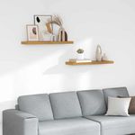 Casa si Gradina - Mobilier - Biblioteci si rafturi - Rafturi - Raft de perete 2 pcs Bej 80 x 23,5 x 4 cm Lemn compozit - Infinity.ro