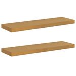 Casa si Gradina - Mobilier - Biblioteci si rafturi - Rafturi - Raft de perete 2 pcs Bej 80 x 23,5 x 4 cm Lemn compozit - Infinity.ro