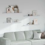 Casa si Gradina - Mobilier - Biblioteci si rafturi - Rafturi - Raft de perete 4 pcs Marmura alba 115 x 9 x 3 cm Lemn compozit - Infinity.ro