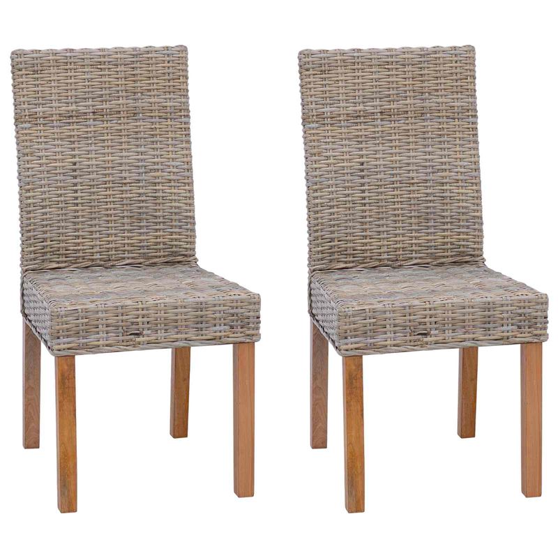 Casa si Gradina - Mobilier - Scaune si fotolii - Scaune - Scaun de sufragerie 2 pcs Gri Kubu 45 x 54 x 93 cm - Infinity.ro