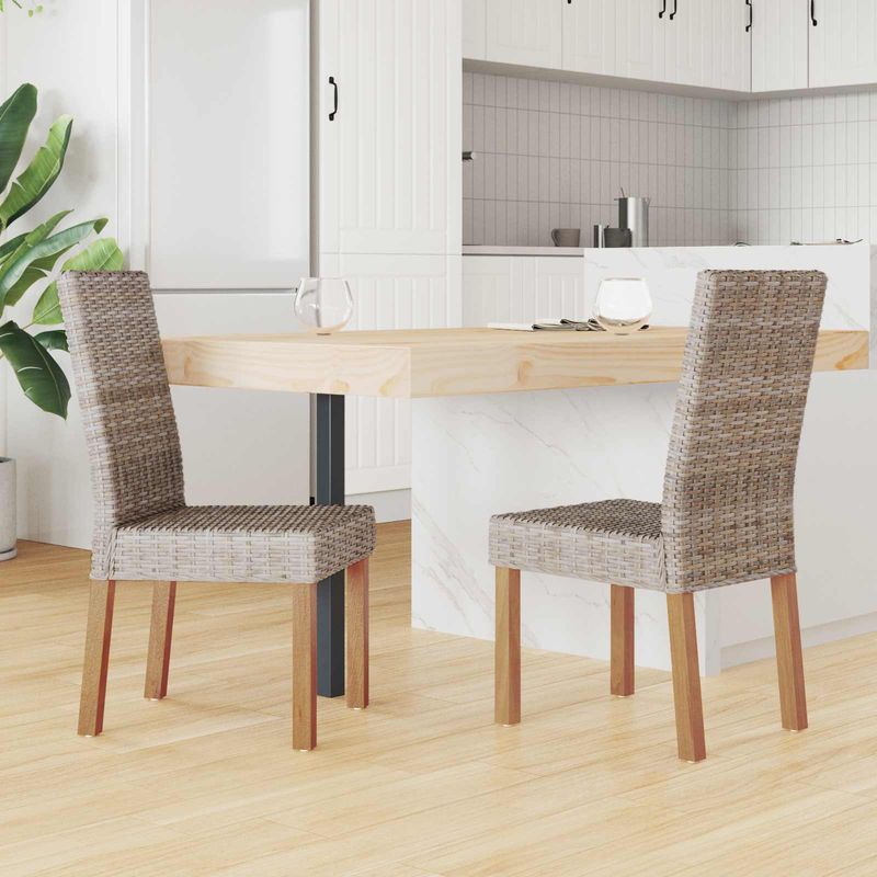 Casa si Gradina - Mobilier - Scaune si fotolii - Scaune - Scaun de sufragerie 2 pcs Gri Kubu 45 x 54 x 93 cm - Infinity.ro