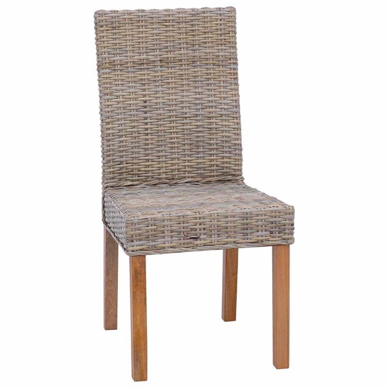 Casa si Gradina - Mobilier - Scaune si fotolii - Scaune - Scaun de sufragerie 2 pcs Gri Kubu 45 x 54 x 93 cm - Infinity.ro