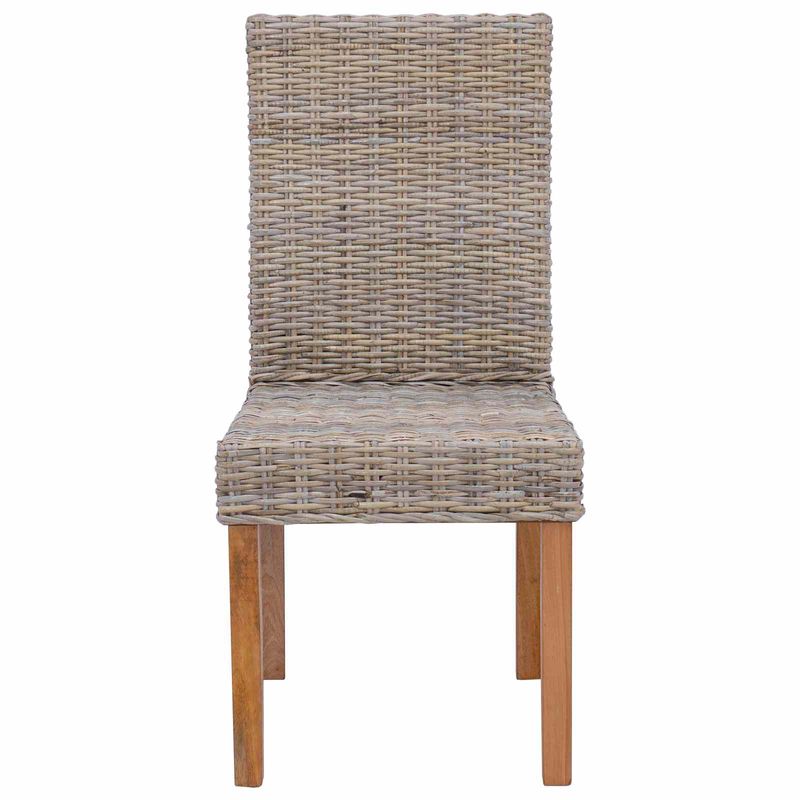Casa si Gradina - Mobilier - Scaune si fotolii - Scaune - Scaun de sufragerie 2 pcs Gri Kubu 45 x 54 x 93 cm - Infinity.ro