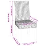 Casa si Gradina - Mobilier - Scaune si fotolii - Scaune - Scaun de sufragerie 2 pcs Gri Kubu 45 x 54 x 93 cm - Infinity.ro