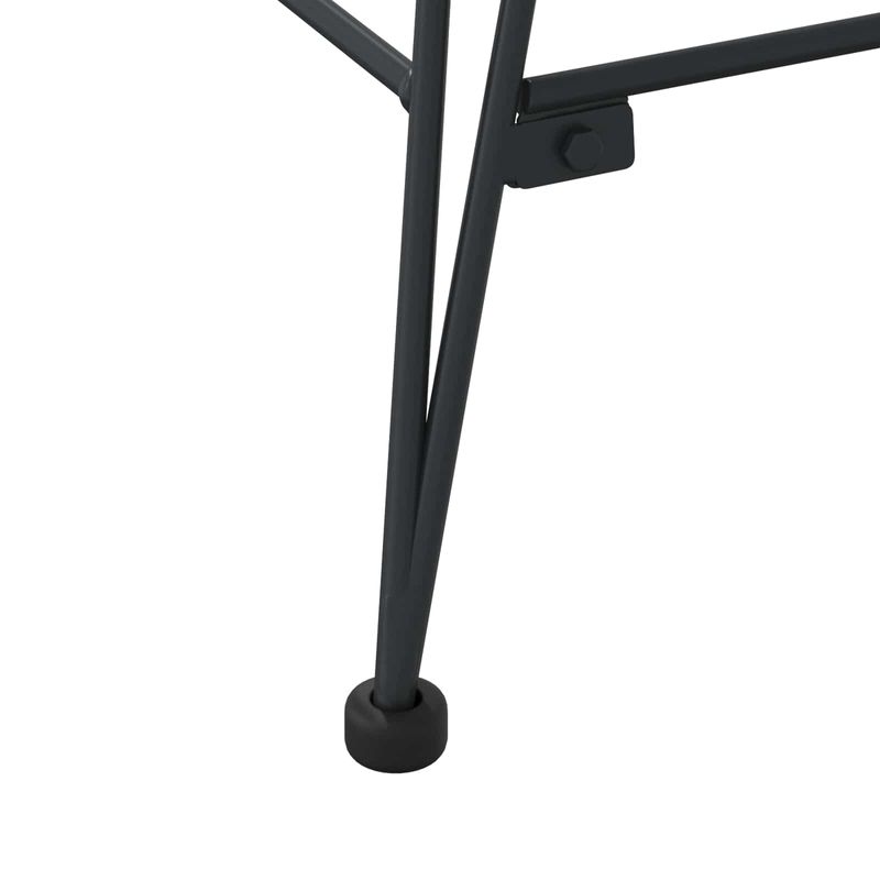 Casa si Gradina - Mobilier - Scaune si fotolii - Scaune - Scaun Bar 2 pcs Negru 44,5 x 53 x 111 cm Ratan si Fier - Infinity.ro