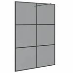 Casa si Gradina - Sanitare - Cazi si cabine de dus - Paravane si usi - Zid de dus walk-in Negru 140 x 195 cm sticla securizata - Infinity.ro