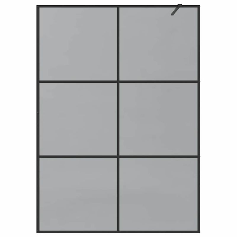 Casa si Gradina - Sanitare - Cazi si cabine de dus - Paravane si usi - Zid de dus walk-in Negru 140 x 195 cm sticla securizata - Infinity.ro