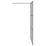 Casa si Gradina - Sanitare - Cazi si cabine de dus - Paravane si usi - Zid de dus walk-in Negru 140 x 195 cm sticla securizata - Infinity.ro