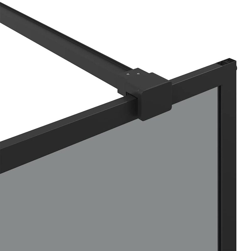 Casa si Gradina - Sanitare - Cazi si cabine de dus - Paravane si usi - Zid de dus walk-in Negru 80 x 195 cm sticla securizata - Infinity.ro