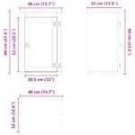 Casa si Gradina - Mobilier - Comode si corpuri - Corpuri bucatarie - Dulap cu raft cu usa Miere 60 x 32 x 40 cm Lemn de pin masiv - Infinity.ro