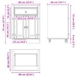 Casa si Gradina - Mobilier - Comode si corpuri - Corpuri bucatarie - Dulap cu sertar Miere 60 x 46 x 81,5 cm Lemn de pin masiv - Infinity.ro
